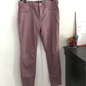 Pink high waisted jeggings